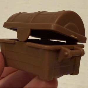 Vintage Playmobil Treasure Chest Brown Storage Trunk Pirate Adventure Toy